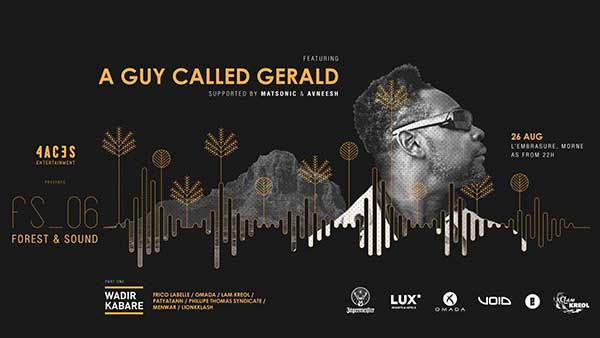 26 August: A Guy Called Gerald, Forest & Sound, L'Embrasure, Le Petit Morne, Mauritius