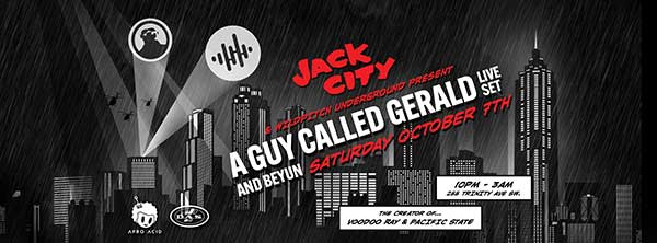 7 October: A Guy Called Gerald Live, Jack City, Wildpitch, Atlanta, Georgia, USA