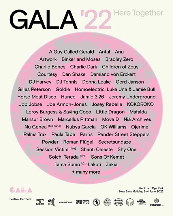 2 June: A Guy Called Gerald DJ, Gala '22, Peckham Rye Park, Peckham Rye, London, England