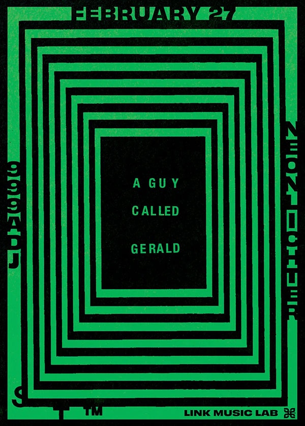 27 February: A Guy Called Gerld Live, 308 presented by Link Music Lab, Standard Time, Toronto, Canada