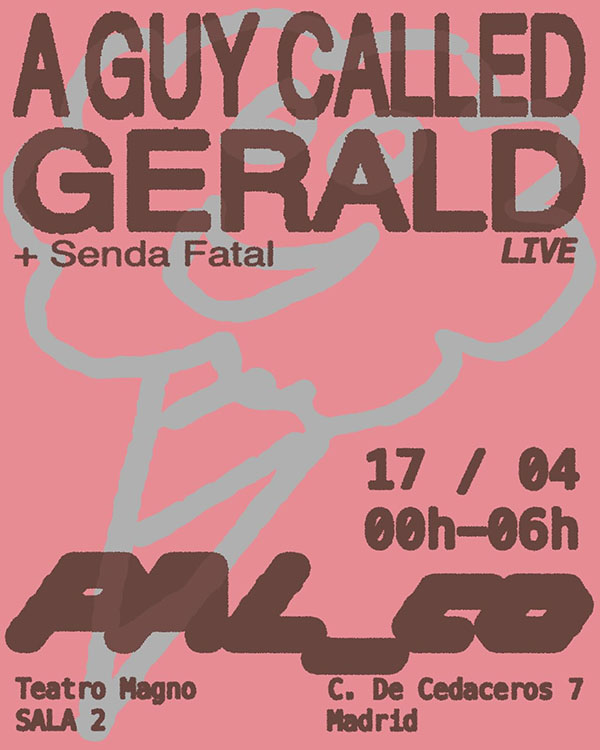 17 April: A Guy Called Gerald Live, Pal_co, Club Magno, Madrid, Spain