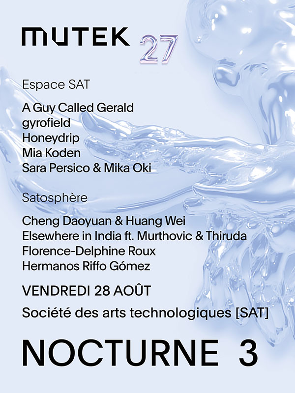 28 August: Black Secret Technology Reimagined, Nocturne 3, Mutek Festival, Montréal, Canada