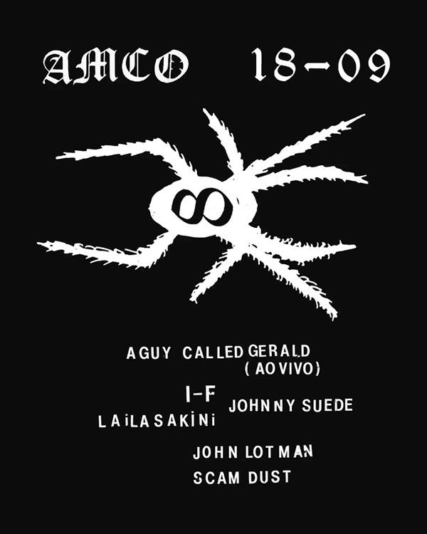 18 September: A Guy Called Gerald Live, AMCO #8, Lux Fragil, Lisbon, Portugal