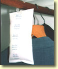 DRi-Aire hanging silica gel bag in a cupboard