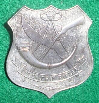 Badge of the 1st Chin Rifles